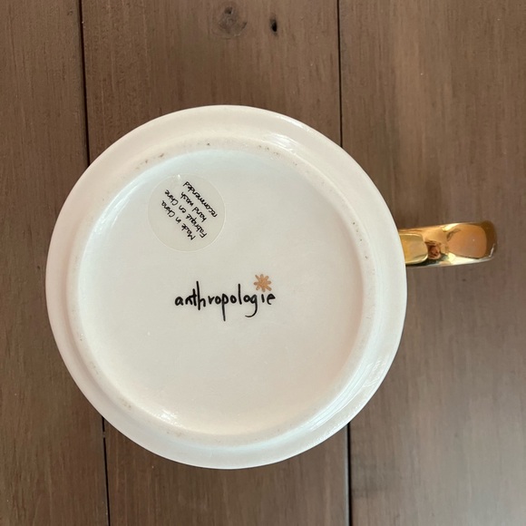 Anthropologie Night Sky Grey Blue Watercolor Drip Mug - Picture 6 of 8